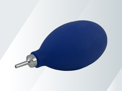 A simple yet effective bulb tool for removing moisture and debris from hearing aid tubing and earmould tubing