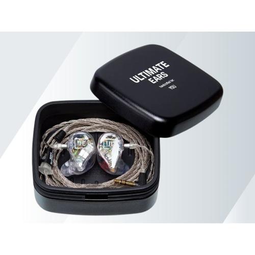 A robust and crush-proof carry case for storing custom and universal in-ear monitors and cleaning tool